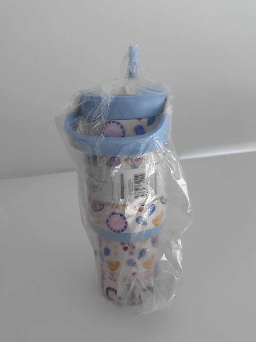 Ello Oasis Go 32oz Retractable Straw Tumbler  Blue Water Bottle New